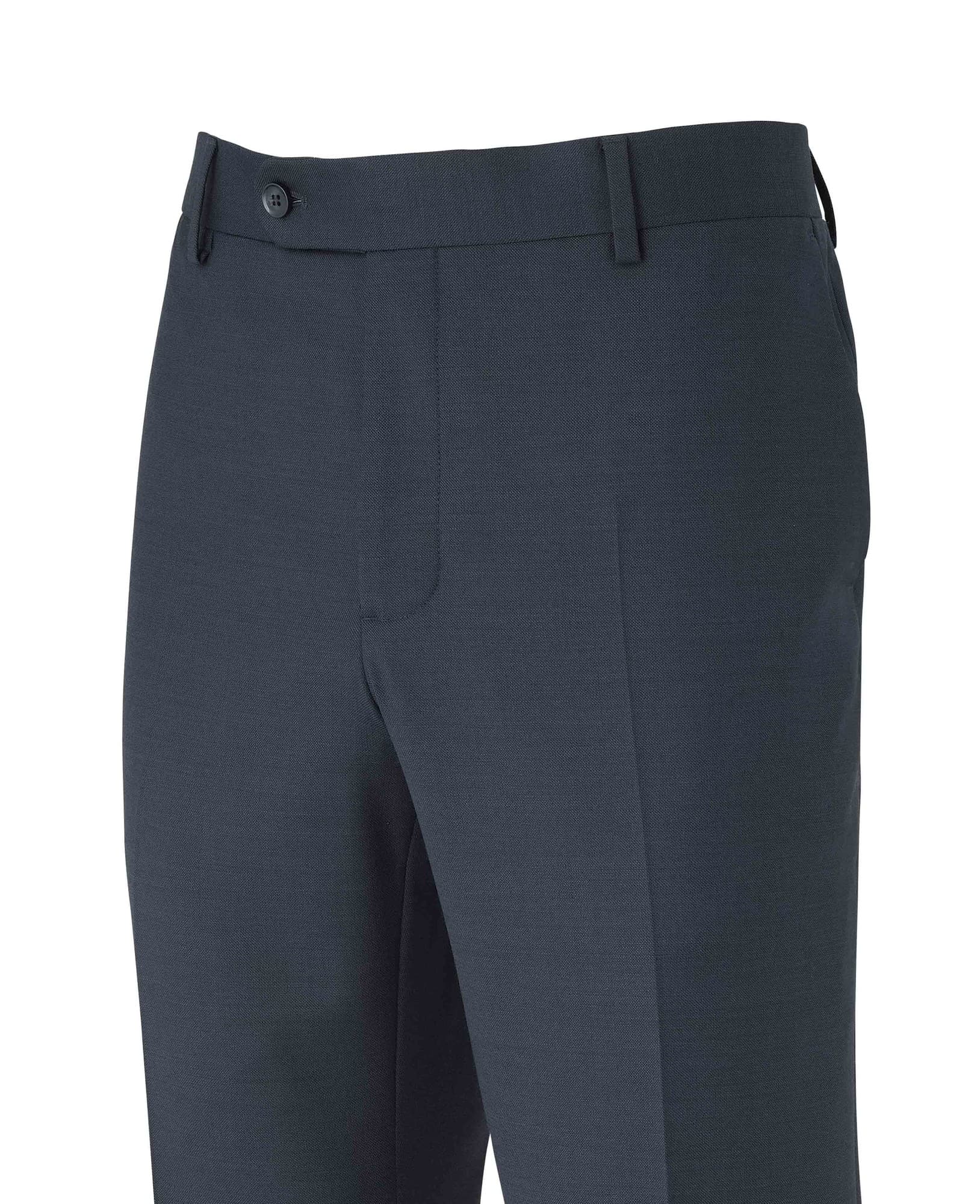 Men's Dark Navy Wool Blend Suit Trousers - Size: 30" x 32" - Savile Row Company - image 2