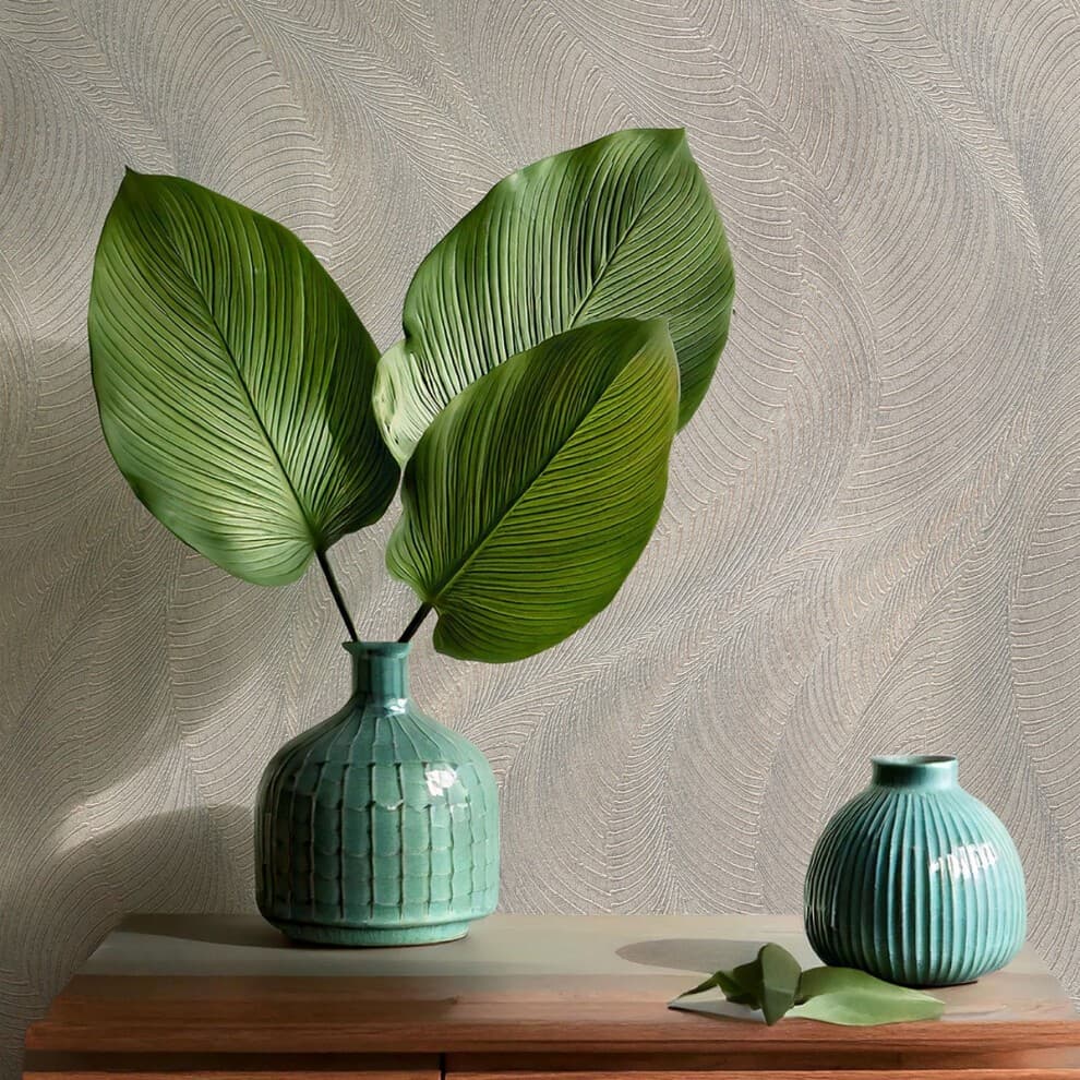 Rasch Wallpaper Grey Opulenza Wave Wallpaper - image 3