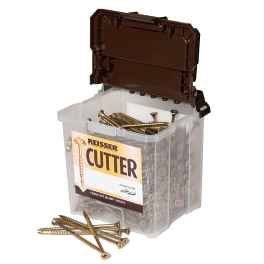 Reisser 8221435PB Cutter Pozi Countersunk Yellow Woodscrews 4.0 X 35 (Tub Of 1400) - image 2