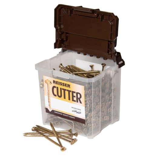 Reisser 82214580PB Cutter Pozi Countersunk Yellow Woodscrews 4.5 X 80 (Tub Of 450) - image 2