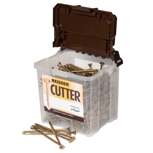 Reisser 8221650PB Cutter Pozi Countersunk Yellow Woodscrews 6.0 X 50 (Tub Of 450) - image 2