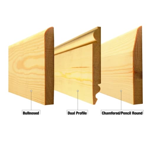 Skirting Board Timber Bullnosed Standard 19mm x 75mm - Finished Size 14.5mm x 69mm - image 2