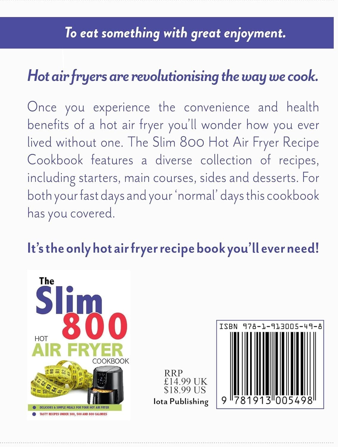The Slim 800 Hot Air Fryer Recipe Cookbook: Delicious & Simple Meals For Your Hot Air Fryer - image 3