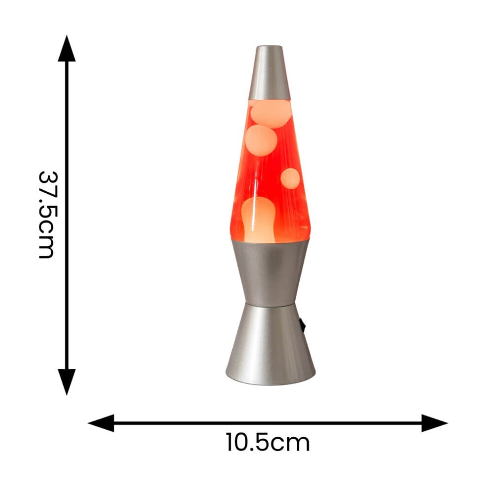 ValueLights Razzo White and Pink with Silver Base Retro Lava LED Table Lamp - image 4
