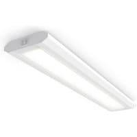 White 4lite linear light, 1200mm, with sleek rectangular design, suitable for surface or suspended installation.