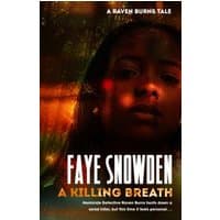 "A Killing Breath" book by Flame Tree Publishing, features a woman's face and dark forest background.