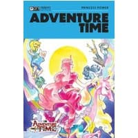 "Adventure Time Oni Compact Comics Edition with colorful cover featuring characters in vibrant, whimsical artwork"