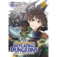 Manga volume 11 cover featuring a determined young warrior in armor with a sword, monster looming behind.