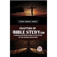 "Book 'Chapters of Bible Study' with cross silhouette, sunset background, and Double 9 Books LLP logo"
