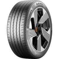Continental EcoContact 7 tire, 235/45 R20, black with kerbing rib, sleek tread pattern, and bold sidewall branding.