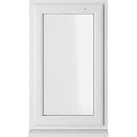 White Crystal double glazed uPVC window, right hung, 610mm x 1190mm, with clear glass and sleek frame design.