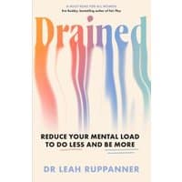 "Drained" book by Dewi Lewis Publishing, cover with colorful vertical lines and bold title text.