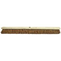 Faithfull Soft Coco Broom Head 900mm with natural brown bristles and a light wooden base.