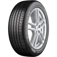 Firestone Roadhawk 2 tire, 215/55 R18, black tread, silver alloy wheel, Enliten/EV, XL load rating.