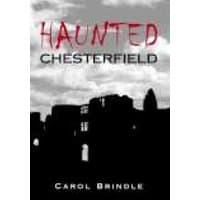 "Haunted Chesterfield book by The History Press Ltd with dark silhouette of buildings and red dripping title text"