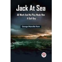 "Book cover of 'Jack At Sea' by Double 9 Books, featuring a stormy sea and dark cloudy sky with distant mountains."