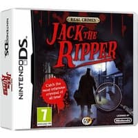 Nintendo DS game case for "Jack The Ripper" with silhouette of a man in a dark alley and red title text.