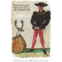 "James II book by Yale University Press, cover with historical illustration of man in black attire and red leggings"