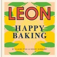 "Leon Happy Baking book with lemon pattern cover by Claire Ptak and Henry Dimbleby"