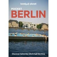 Lonely Planet Pocket Berlin guidebook with a cover image of a pool and buildings by the river.