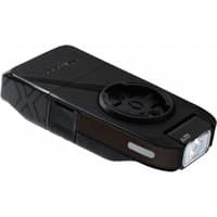 "Black Moon MX-HM USB rechargeable front light with center handlebar mount and rectangular LED lens"