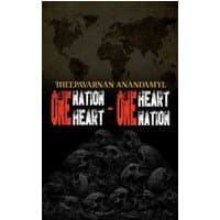 "Book cover with skulls, dark map background, and red and white text: 'One Nation – One Heart; One Heart – One Nation'"