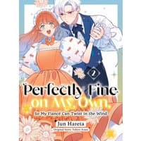 Manga cover with a couple dancing, woman in orange dress, man in blue suit, title "Perfectly Fine on My Own 2" at bottom.