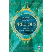 "Precious book by Helen Molesworth, teal cover with gold accents and circular design, Penguin logo at bottom"