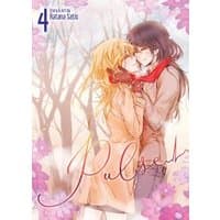 "PULSE Vol. 4" manga by Seven Seas Entertainment, featuring two characters embracing amid a floral and tree backdrop.