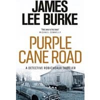 "Purple Cane Road" book by Orion Publishing, cover shows rustic cabin and vintage car in black and white.