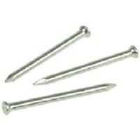 Rawlplug 2.5mm x 40mm masonry nails, silver, flat head, pointed tip, pack of 100.