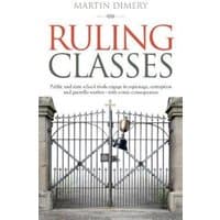 "Ruling Classes book by Mereo Books, features ornate iron gates and stone pillars on the cover."