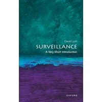 Book cover of "Surveillance" with green and purple abstract design, title in white text, Oxford logo at bottom.