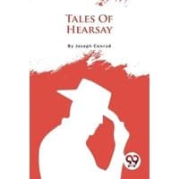 "Tales Of Hearsay" book by Outlook Verlag, red cover with white silhouette of a man tipping his hat.