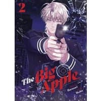 "The Big Apple Vol. 2" manga cover featuring a character with a gun, shattered glass, and a dark cityscape background.