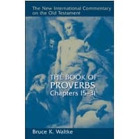 Blue cover book, "The Book of Proverbs: Chapters 15-31" by Bruce K. Waltke, features classical art of figures.