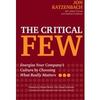 Red hardcover book "The Critical Few" with bold white and orange text, by Berrett-Koehler Publishers.