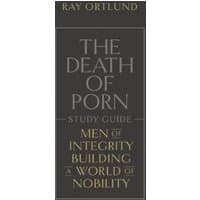 "The Death of Porn Study Guide" by Ray Ortlund, dark cover with white and gold text, Crossway Books.