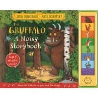 "The Gruffalo A Noisy Storybook with sound buttons, featuring forest animals and the Gruffalo character on the cover"