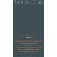 "The Incest Diary" book cover, dark background with orange and white text, Bloomsbury Publishing logo at bottom.