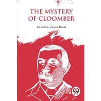 Red and white book cover, "The Mystery of Cloomber" by Arthur Conan Doyle, features a stylized portrait and Double 9 logo.