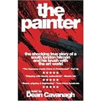 Red and black book cover titled "The Painter" with a paintbrush and bold white text.