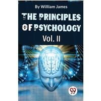 "The Principles Of Psychology Volume II book by Double 9 Books, cover with a digital brain and DNA strands"
