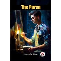 "The Purse" book by Double 9 Books, cover art of a man painting in a dimly lit room with vibrant colors.