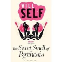 "The Sweet Smell of Psychosis book cover with mirrored silhouettes and pink accents by Bloomsbury Publishing PLC"