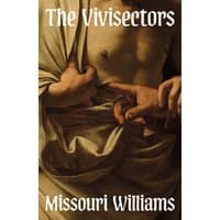 Book cover of "The Vivisectors" featuring a classical painting of a hand touching a torso, with bold white title text.