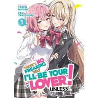 Light novel cover with two girls in school uniforms, one with pink hair and one with blonde hair, embracing.