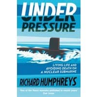 "Book 'Under Pressure' by Richard Humphreys, blue cover with submarine illustration and bold white title"