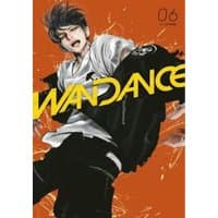 "Wandance 6" manga cover featuring dynamic dancer in motion, orange background, bold yellow title text.