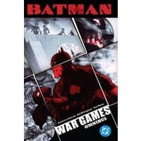 "Batman War Games Omnibus comic book cover with red-toned Batman and collage of black and white action scenes"